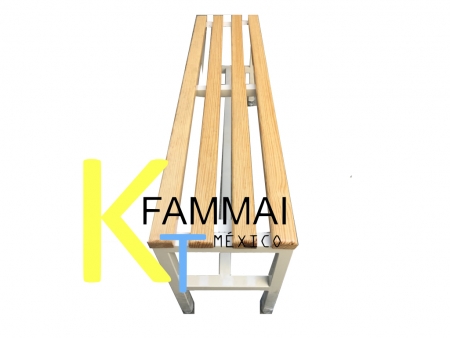 Banca vestidor para baños 120 x 30 x 45 cm esmaltada